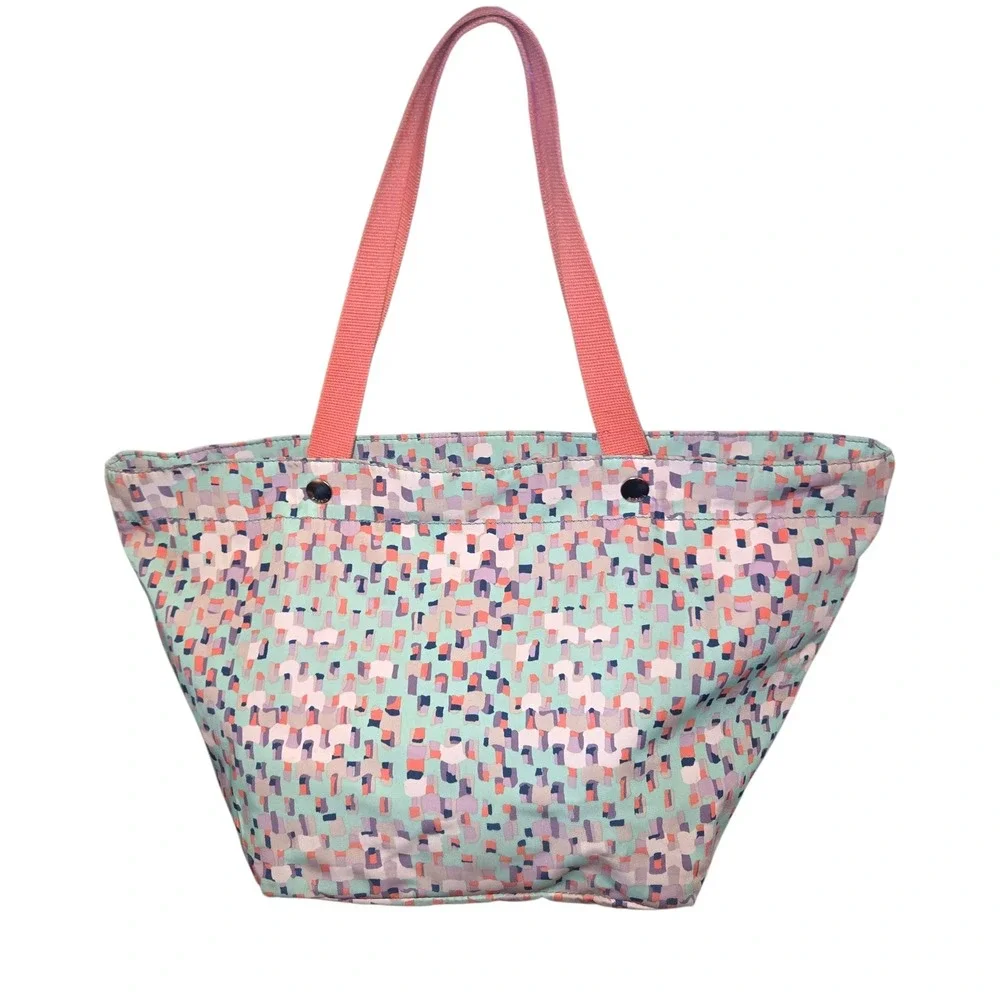 Fossil Key-Per E/W Shopper Tote Bag Women Large Multi Pastel ZB5758 Mosaic Print